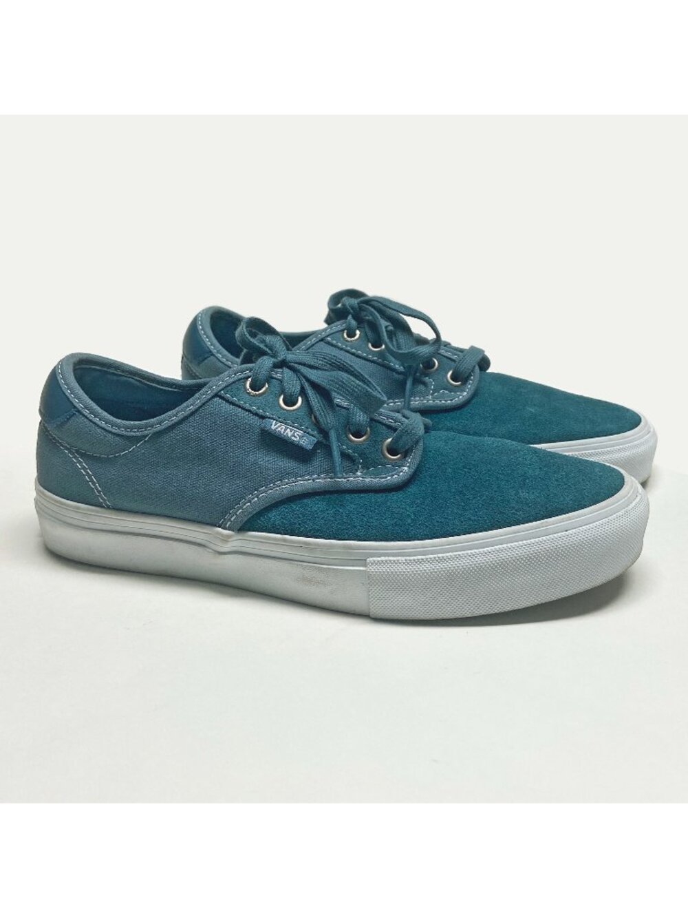 Vans Chima Ferguson Pro UltraCush Shoes Men's 6.5 (Women's 8) Teal Suede/Canvas